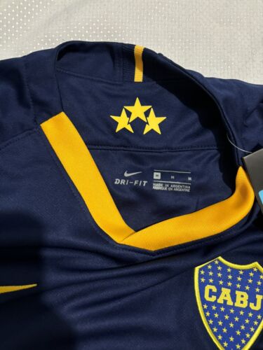 NWT Nike Boca Juniors Jersey Mens Medium 2019/20 CABJ Soccer Yellow Argentina - Picture 3 of 11