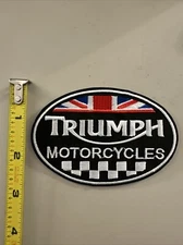 Triumph (Embroidered Iron on patch) Racing / Motorcycle / Bike
