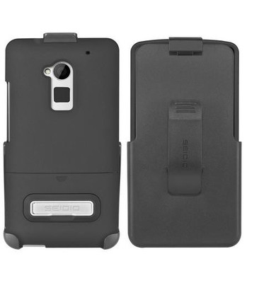 OEM Seidio Surface Combo Holster&Case Cover For HTC One Max T6 W/KickStand Black