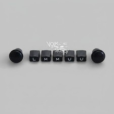 Vw Classic Beetle Blaupunkt Frankfurt Radio Button Knobs Replacement Black Color