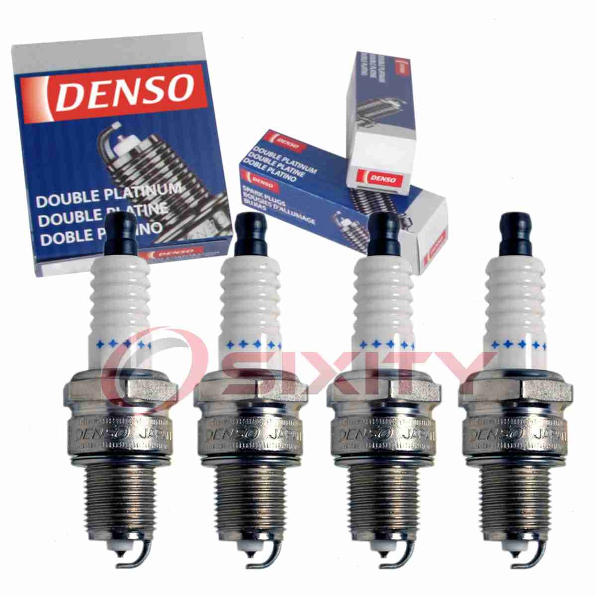 4 pc Denso Platinum Long Life Spark Plugs for 1990-1991 Yugo GV 1.3L L4 rk