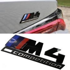Bmw G82 F82 M4 Competition Rear Trunk Black Nameplate Emblem Badge