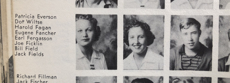 1938-39-40  INGLEWOOD HIGH SCHOOL YEARBOOK Signed Dorthy Dottie Collins Baseball