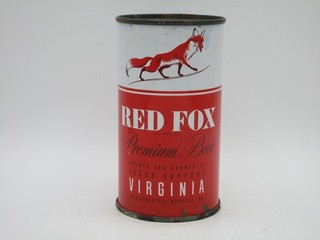 Red Fox Premium Flat Top Beer Can ( SWEET VIRGINIA )