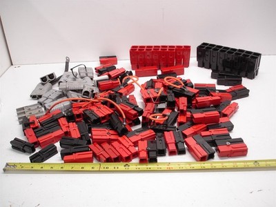 165 TOTAL NASCAR ASSORTED ANDERSON QUICK CONNECT BATTERY WIRE CONNECTOR HOUSINGS