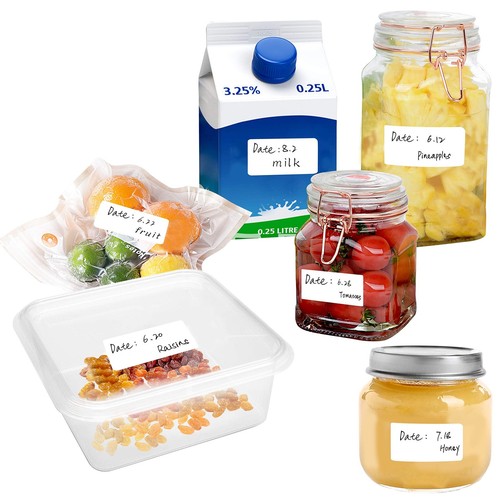 Freezer Labels 1000 Pack - Removable, Water & Oil Resistant, 1"x2" for Food C... - Picture 5 of 6