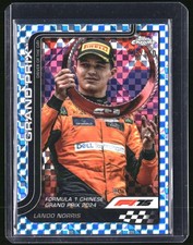 2025 Topps Chrome Formula 1 F1 Lando Norris Blue Checker 135/150 #126