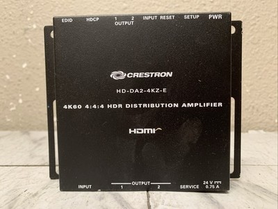 CRESTRON HD-DA4-4KZ-E HDR Distribution Amplifier 6509697 NO Adapter
