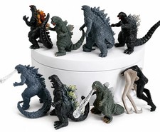 8pcs Godzilla 4th Generation Mini PVC Action Figures Collectible Toy Set 2 inch.