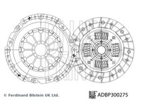 Kupplungssatz Blue Print ADBP300275 FüR Suzuki Vitara 2 JT TE TD JB416 Allrad