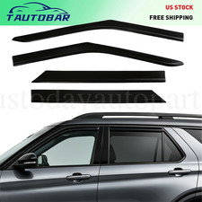 Window Visors Sun Vent Shade Rain Wind Guards Black Fit 2020-2026 Ford Explorer Window Visors Sun Vent Shade Rain Wind Guards Black Fit 2020-2026 Ford Explorer