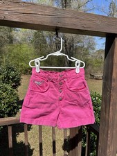 Vintage Gitano Bright Pink Denim Jean Shorts Size 7/8