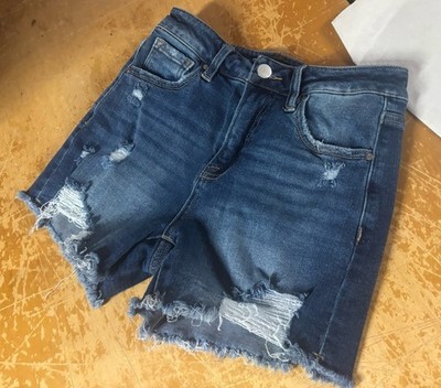 Wild Oak Boutique x Risen MidRise Distressed CutOff 3'' Jean Shorts Womens XS