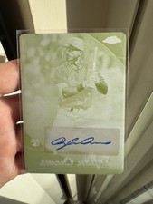 2025 Topps Chrome Updates Dylan Crews AUTO 1/1 RC Yellow Printing Plate CHRU-DCR
