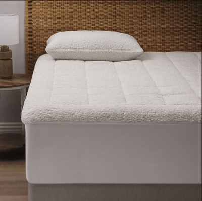 Department Store My Sherpa Mattress Pad KING Off White NWT