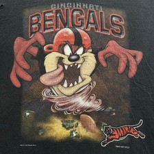 Remake 1997 Cincinnati Bengals Taz Looney Tunes Classic T shirt HN5542