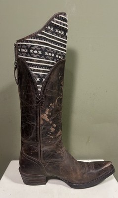 Ariat x Pendleton Caldera Boots Brown Leather Tall Western Womens Sz 8.5B RM