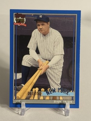 Babe Ruth 2026 Topps Series 2 1991 Insert Blue Parallel /150 NY YANKEES LEGEND