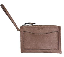 Guess Wristlet Clutch Logo'd Purse Date Night Credit Card Slots Outside Pocket