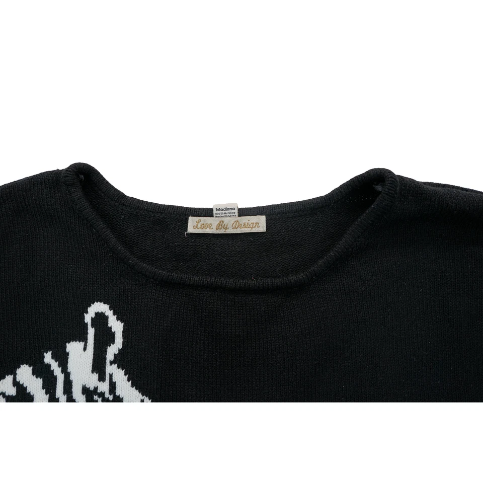 Suéter feminino Love by Design preto estampa de zebra tamanho médio - Imagem 3 de 3