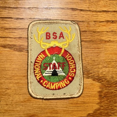 Older Boy Scout National Camping School Patch STAFF BSA
