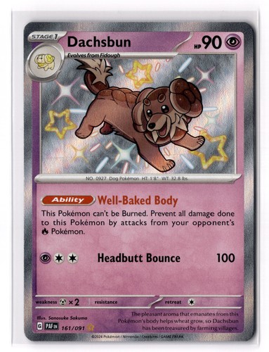 Dachsbun - 161/091 SV: Paldean Fates Holo NM - Picture 1 of 2
