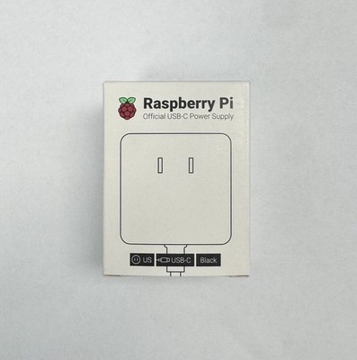 Raspberry Pi Official USB-C Power Supply- Black