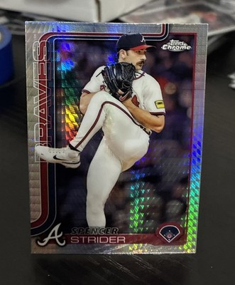 2025 Topps Chrome - Spencer Strider #46 Prism Refractor Atlanta Braves