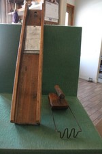 Mandolino affettatrice verdure PA specialità Catawissa legno antico 1898 utensile cucina