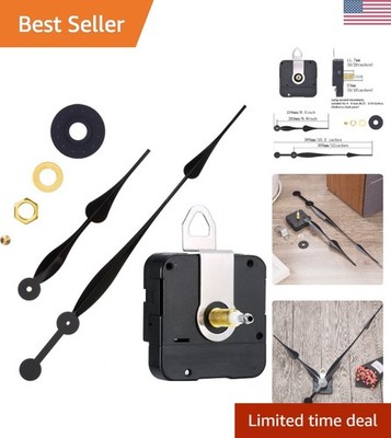 High Torque Quartz Clock Mechanism Replacement with Hands Spade Long 12 Inch ...