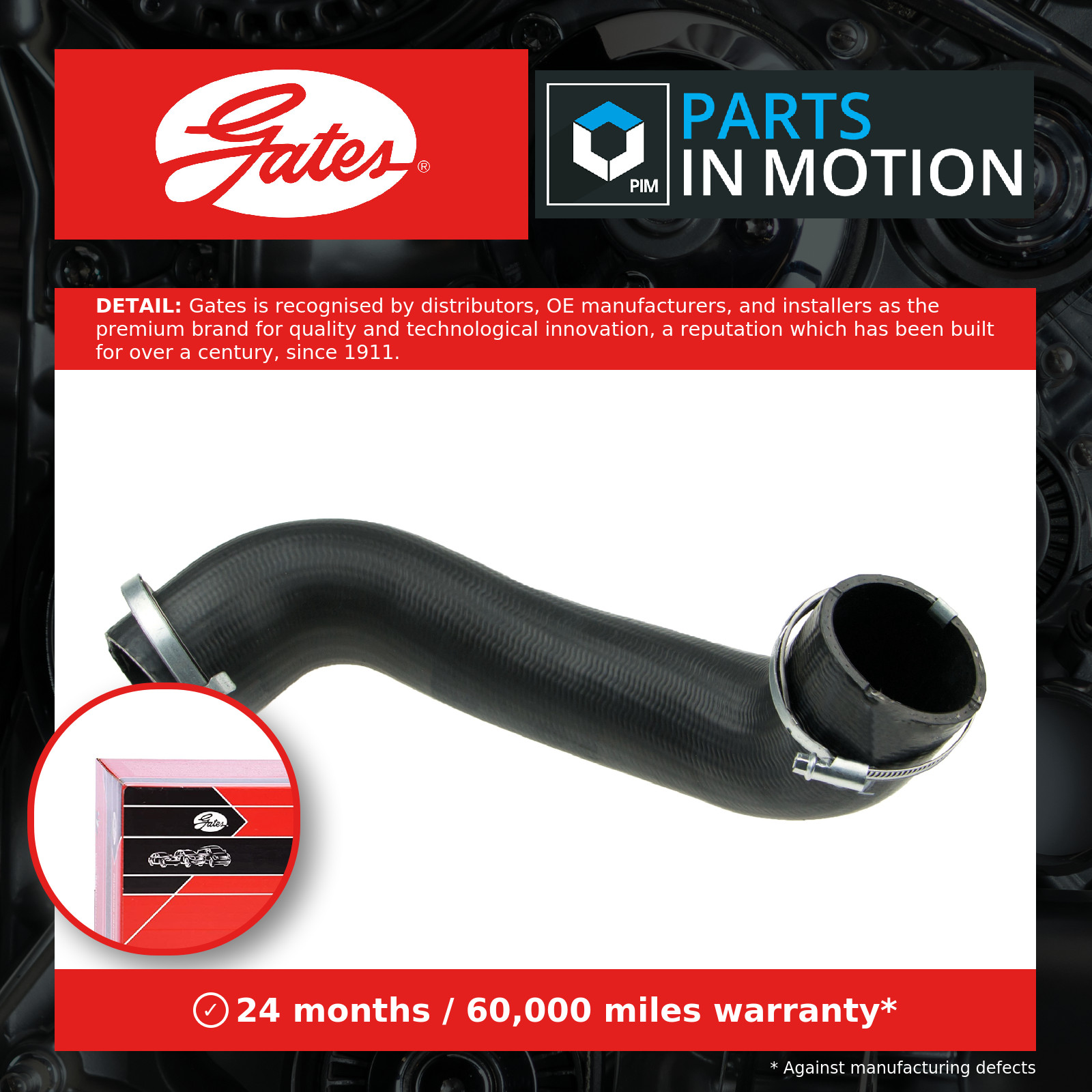 Turbo Hose 09-0877 Gates Charger C2Z4532 417710877 Genuine Quality Guaranteed - Image 9