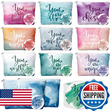 Vercraft 60 Pcs Employee Appreciation Gifts For Women Inspirational Canvas Makeu