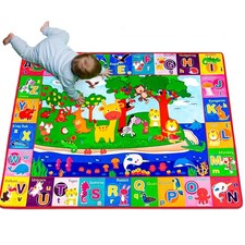 Alfombra De Juegos Grande Algodon Para Bebe Tapete Juego Niños Niña Casa Cuarto