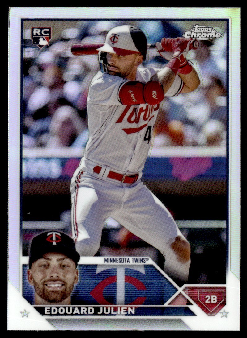 2023 TOPPS CHROME UPDATE EDOUARD JULIEN RC MINNESOTA TWINS #USC79 REFRACTOR