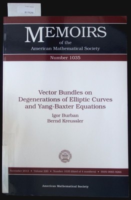 Vector bundles on degenerations of elliptic curves and Yang-Baxter equations. Me