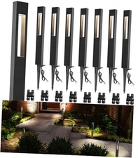  Low Voltage Landscape Lights 3W LED Pathway Lights 8 Pack Soft White(3000K)