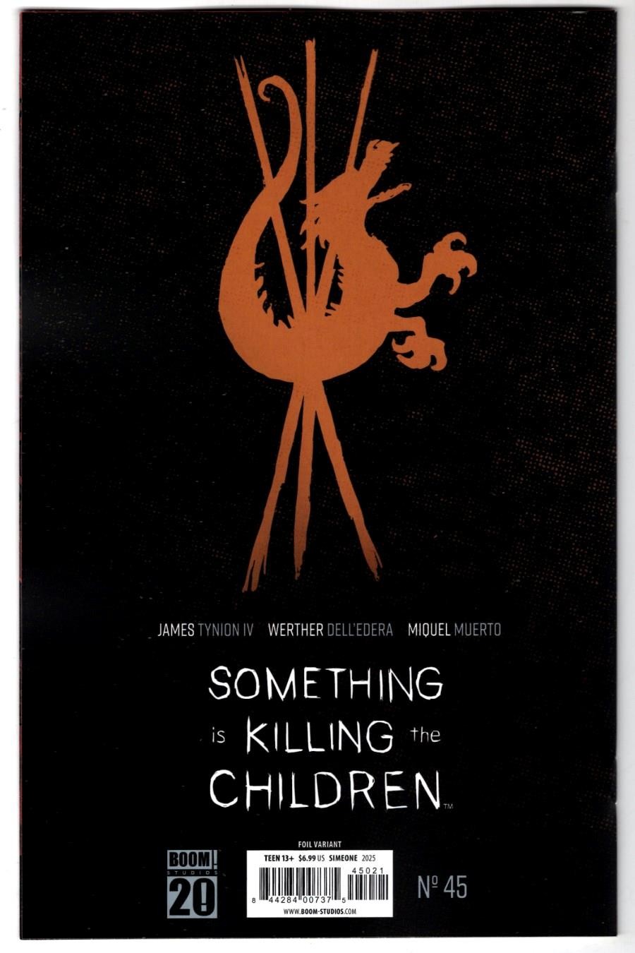 SOMETHING IS KILLING THE CHILDREN #45 B FOIL VIRGIN VARIANT FULL ART SIMEONE
