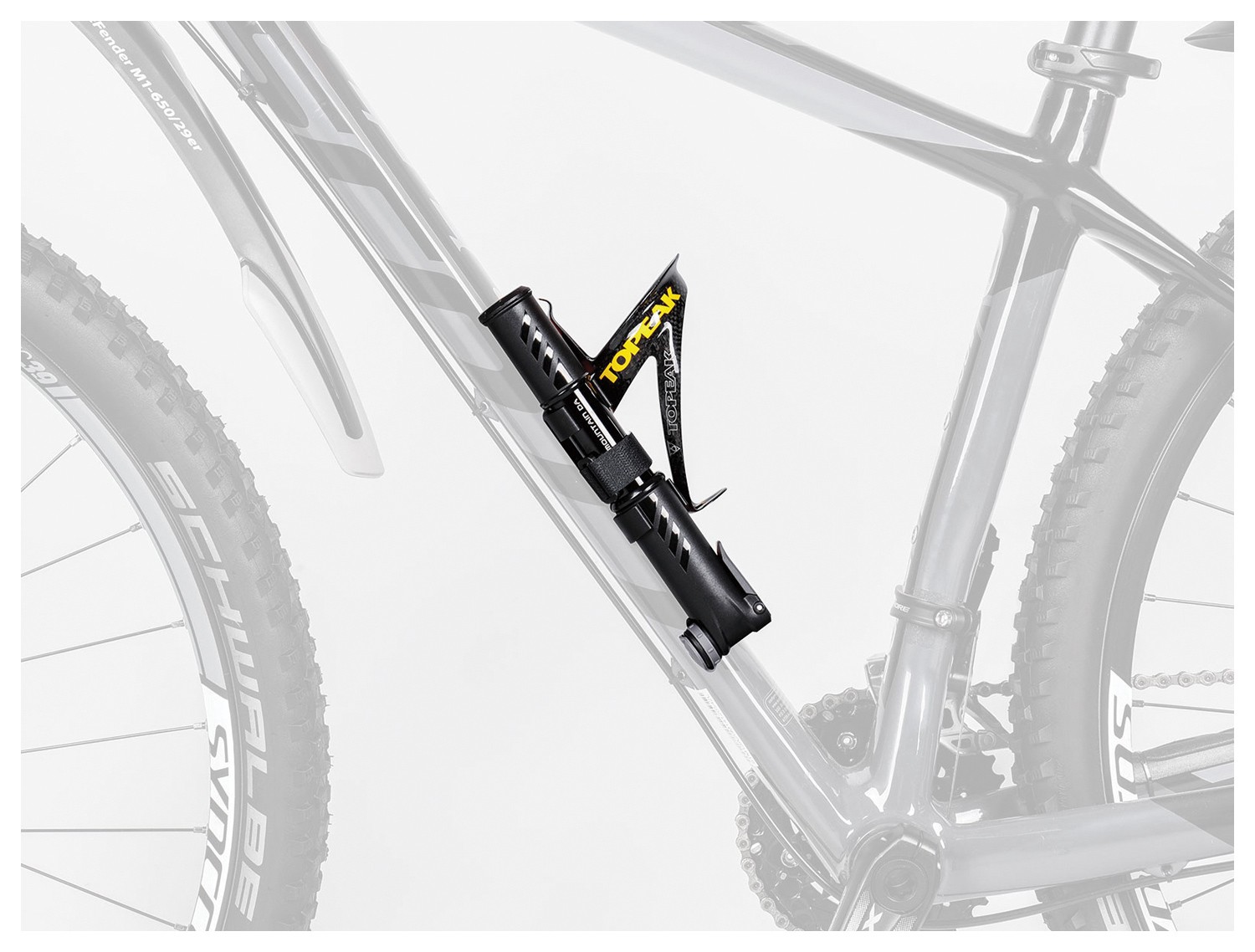 Topeak Mountain DA G Handpump Black Dual Action Gauge Presta Schrader 60psi