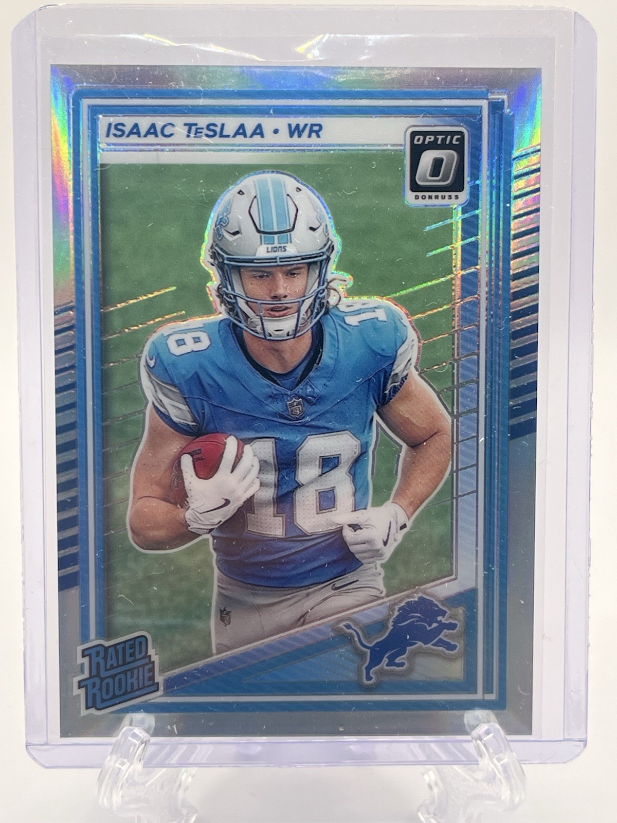2025 Panini Donruss Optic - Rated Rookie Isaac Teslaa #219 Holo Prizm (RC)