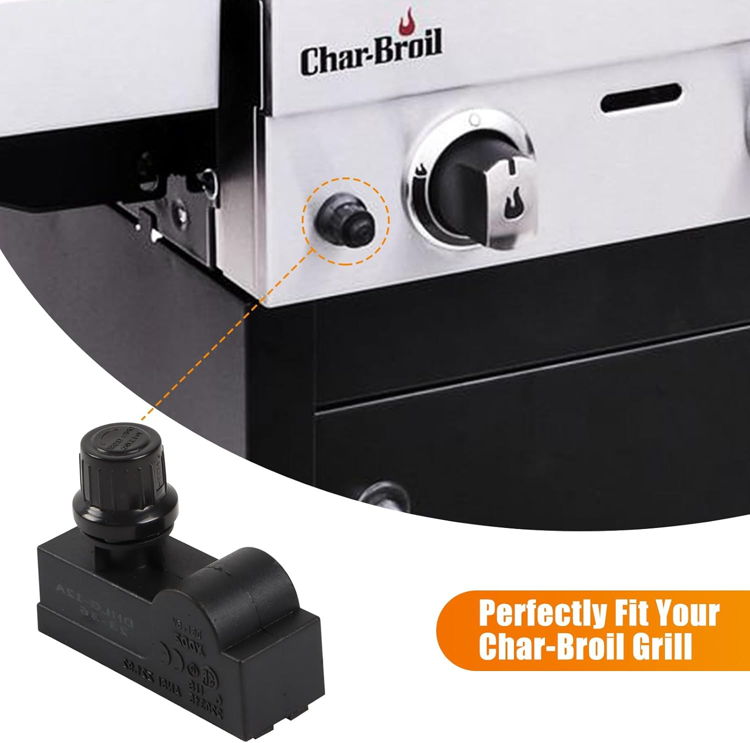 Ignition Kit for Charbroil Gas Grills, 2 Outlet Ignitor Module Replacement with