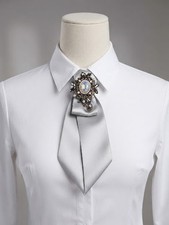 Vintage gray inspired bow ties women