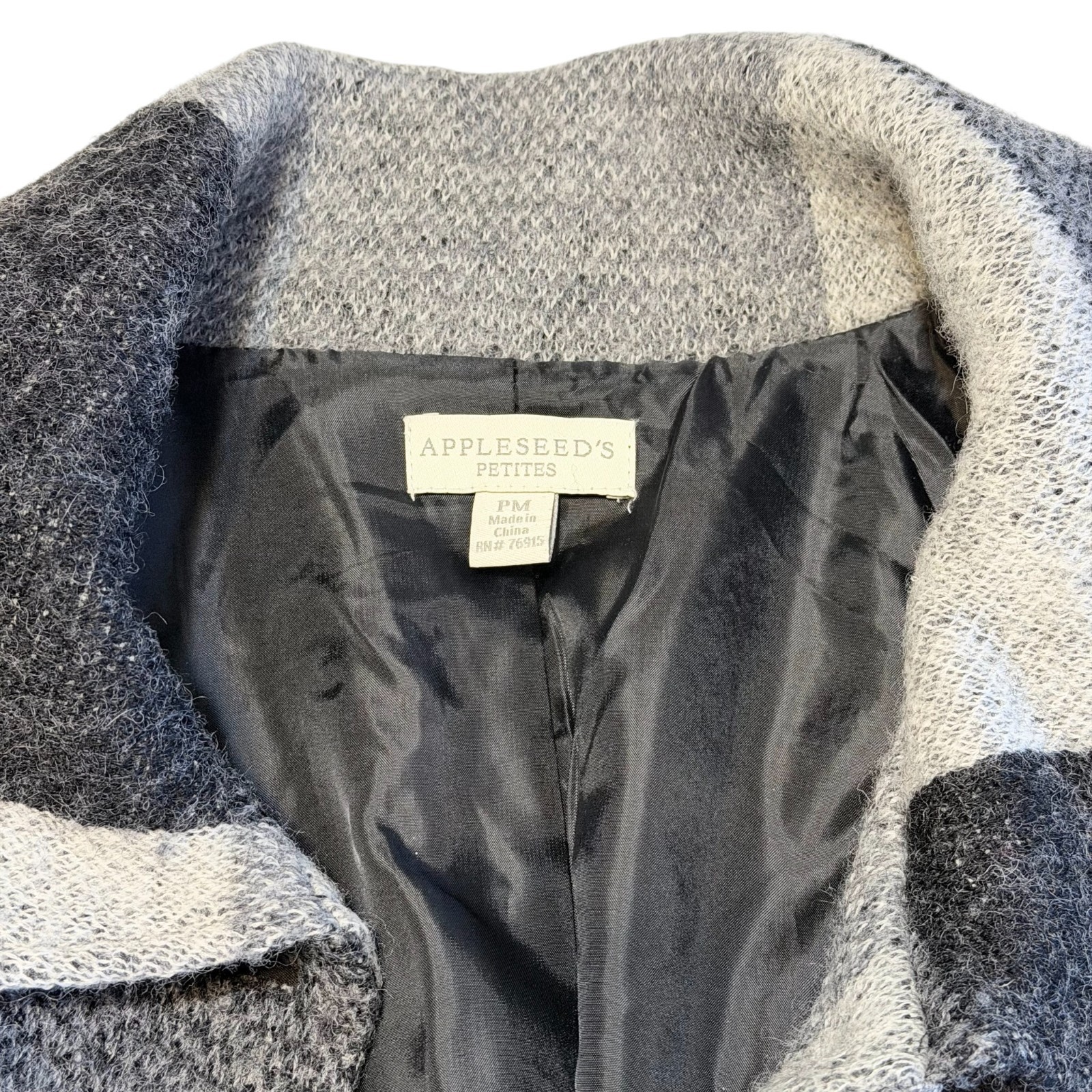 Appleseed’s Wool Blend Belted Jacket Textured Gra… - image 5