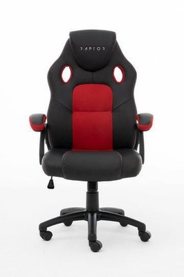 Raptor Gaming RG-GS-40-BLACK_RED Rg-Gs-40 Armchair Padded Seat Black, Red ~E~