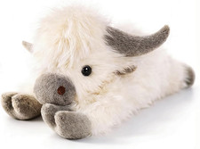24" 5 Pounds Highland Cow Weighted Stuffed Animals with Removable Unscented Mi