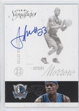 2012-13 Panini Signatures Anthony Morrow #161 Auto 0s3