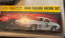 1964 Revell Gran Turismo 1/32 Slot Car Set Box, Instructions, 10 Curves, Rails