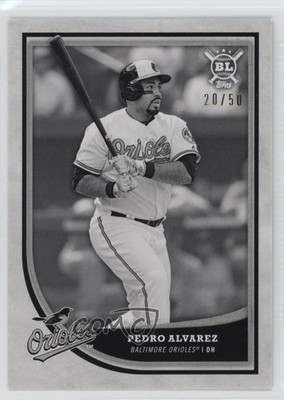 2018 Topps Big League Black and White 20/50 Pedro Alvarez #385 fm0
