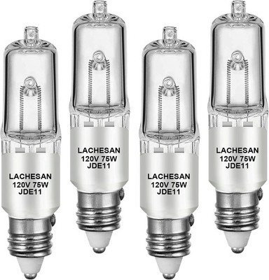 JDE11 120V 75W, 55Mm E11 Halogen Bulb（Replacement E11 Led Bulb） T4 Mini Candelab
