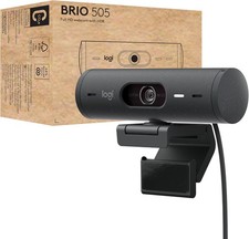 Logitech Brio 505 Plug and Play Webcam 1920 pixels x 1080 pixels 4MP, Graphite