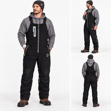 RefrigiWear Extreme Softshell Bib Overalls Mens XL Black -60F Workwear